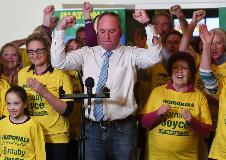 Member for New England Barnaby Joyce strolled to victory in the 2022 election and remains very popular within the electorate. File picture by Gareth Gardner
