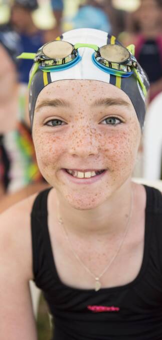 In the swim: Olivia Turnbull from Tamworth. Photo: Peter Hardin 080117PHA194
