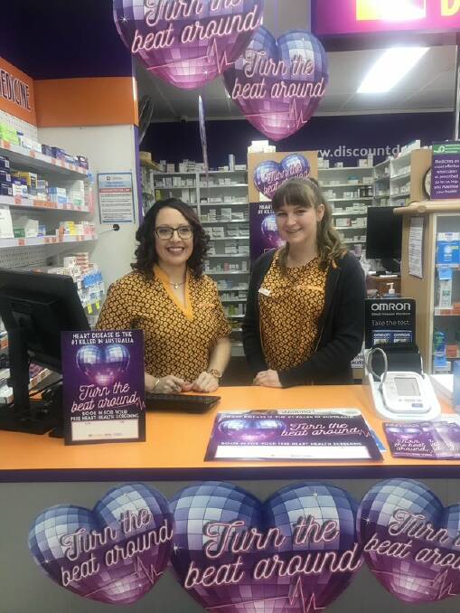 All heart: Pharmacy Assistants Kylie Said and Samantha Burton. Photo: Supplied. 