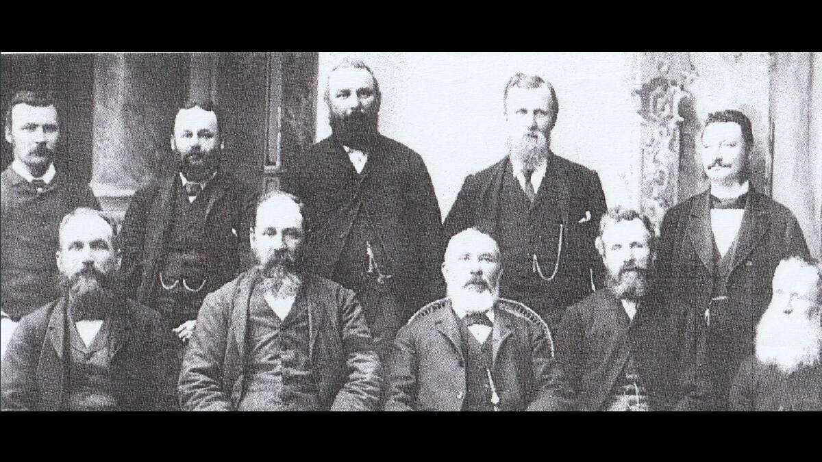 Community leaders: Members of the 1889 Tamworth Borough Council. Photo: Supplied