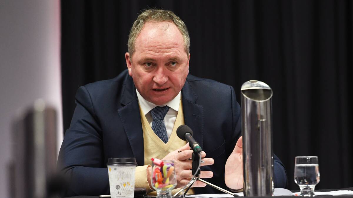 CLOSER LOOK: The inquiry, chaired by Barnaby Joyce, is investigating how regional mining areas can get a bigger industry kickback. Photo: Gareth Gardner 040918GGA01