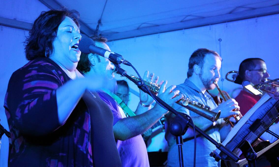 On song: Musicians on stage at Black Gully festival 2015. Photo: Supplied.