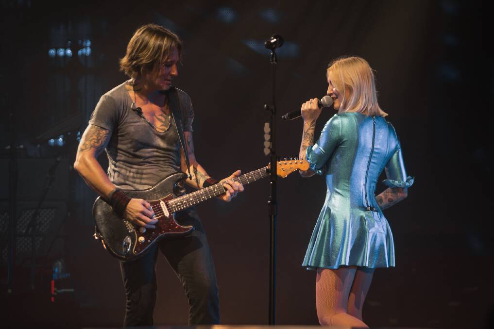 Keith Urban and Julia Michaels. Picture: Supplied