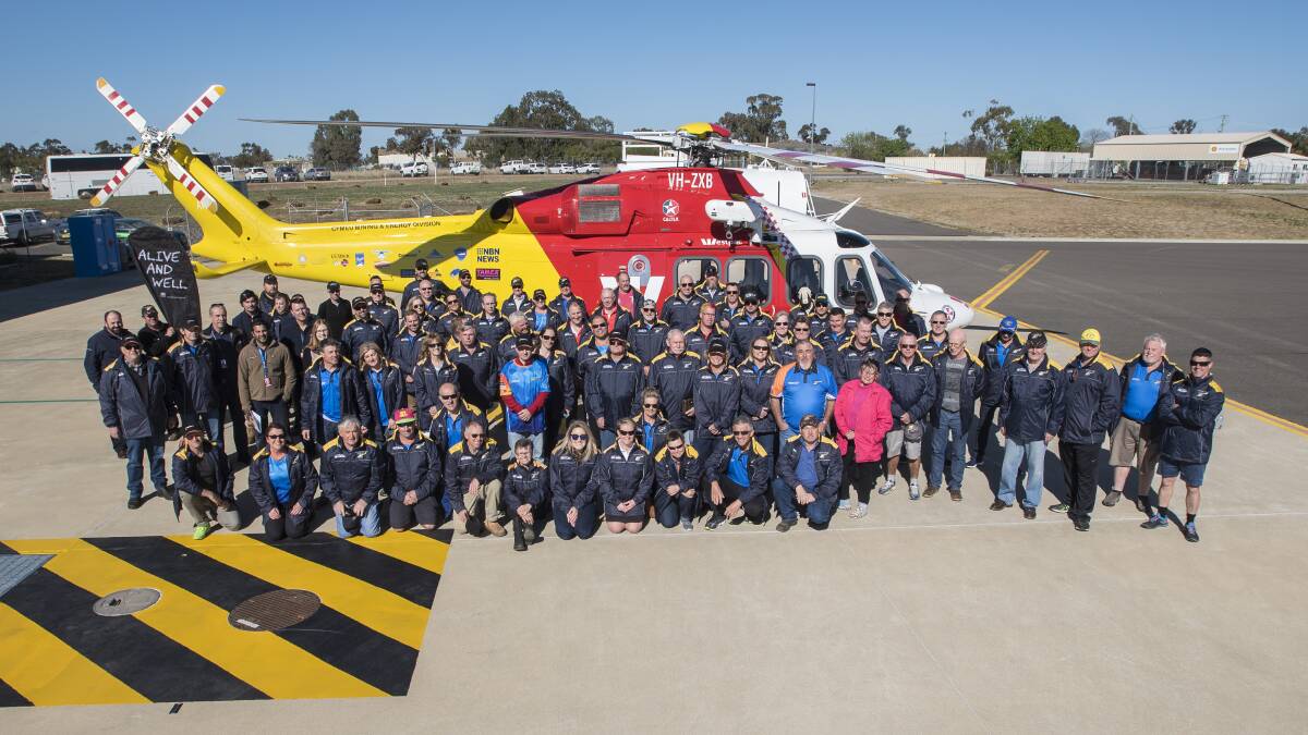 GOOD DEED: The team of 65 riders and volunteers are tackling the epic ride to make sure no one ever has to pay for the Westpac Rescue Helicopter service. Photo: Peter Hardin 