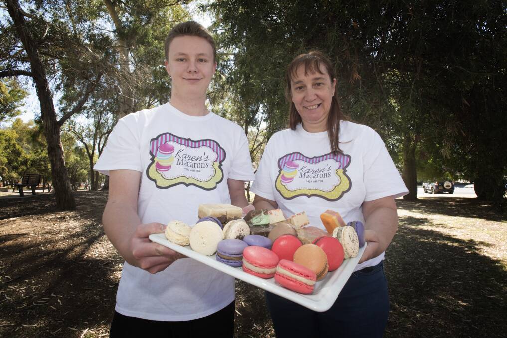 BUSINESS BOOM: Chris Robinson and Karen O'Brien are preparing for Fiesta La Peel, which is one of the biggest days of the year for Karen's Macarons. Photo: Peter Hardin