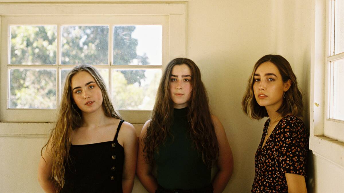 : Sisters Mia and Abbey, and their cousin Jaymi, along with her brother Alex, will play back-to-back shows at the Tamworth. Photo: Al Parkinson