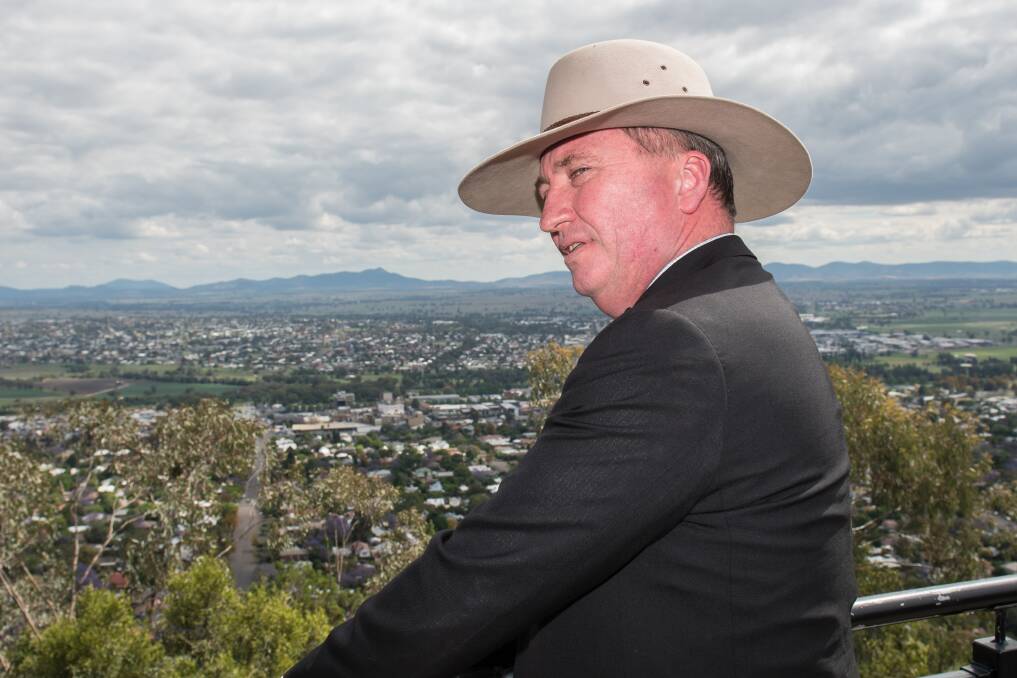 SUPPORT BASE: Barnaby Joyce says there is still support for him within the electorate. Photo: Peter Hardin