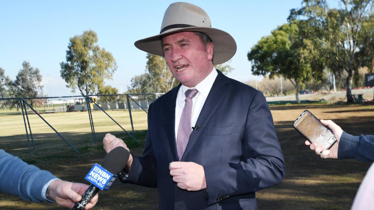 SHAKE UP: Barnaby Joyce says breaking states up in to senate regions would give rural Australia more political power. Photo: Gareth Gardner