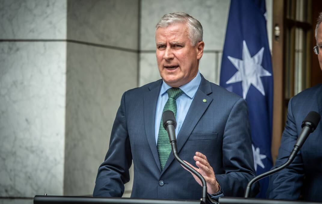NEW POLICY: Deputy Prime Minster Michael McCormack said aviation was a major regional issue. Photo: Karleen Minney
