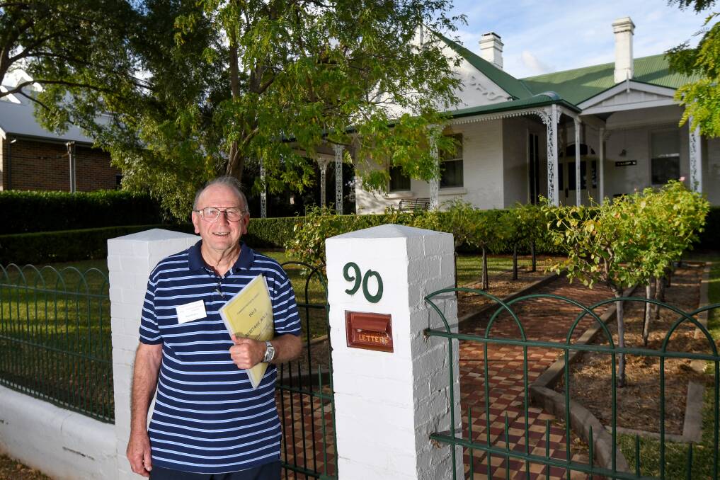 RICH HISTORY: Rod Hobbs out the front of 90 Carthage Street, a house know as 'Salona'. Photo: Gareth Gardner