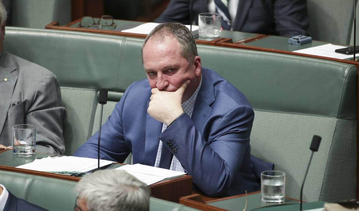 MEDIA MIS-STEP: Did Barnaby Joyce derail the Newstart conversation, or will it swing back harder than before? Photo: Alex Ellinghausen