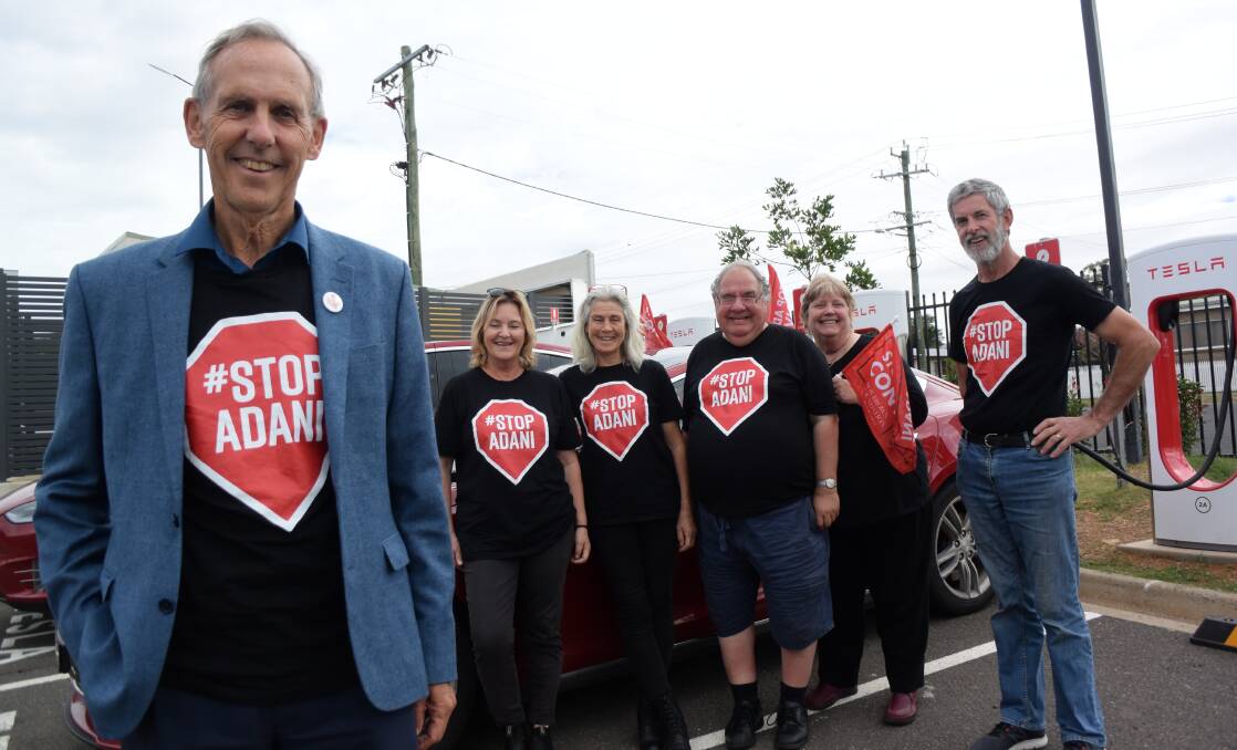 ACTION NEEDED: Bob Brown and a fraction of the Stop Adani convey. Photo: Jamieson Murphy