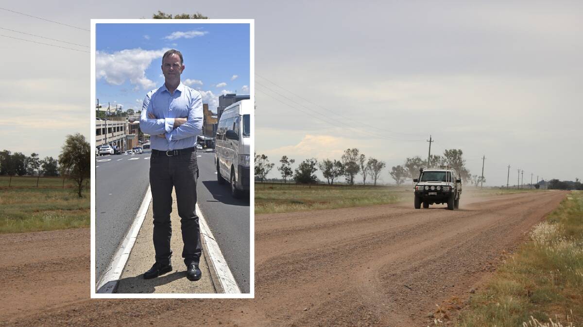 UPGRADE: Grain Valley Rd recently got $3.5m, however Mark Rodda says after eight years, the government only gave out funding due to the upcoming election.