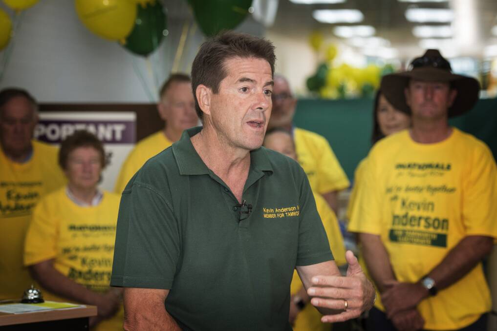 PROMISE: Tamworth MP Kevin Anderson made the commitment at the opening of his campaign office. Photo: Peter Hardin
