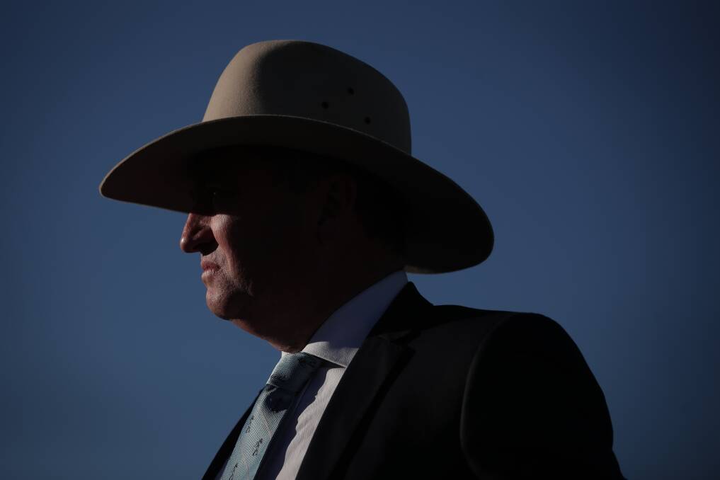 NEW JOB: Barnaby Joyce recently picked up the transport portfolio at the end of 2017. Photo: Alex Ellinghausen