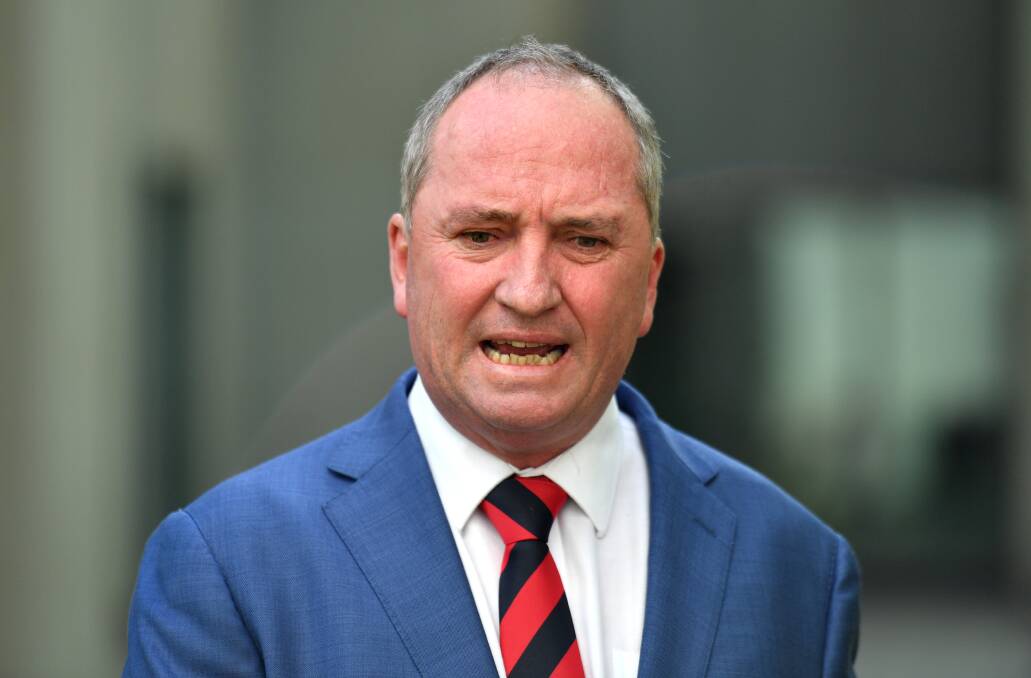 PART OF THE PLAN: Barnaby Joyce says the proof is in the pudding. Photo: AAP/Mick Tsikas
