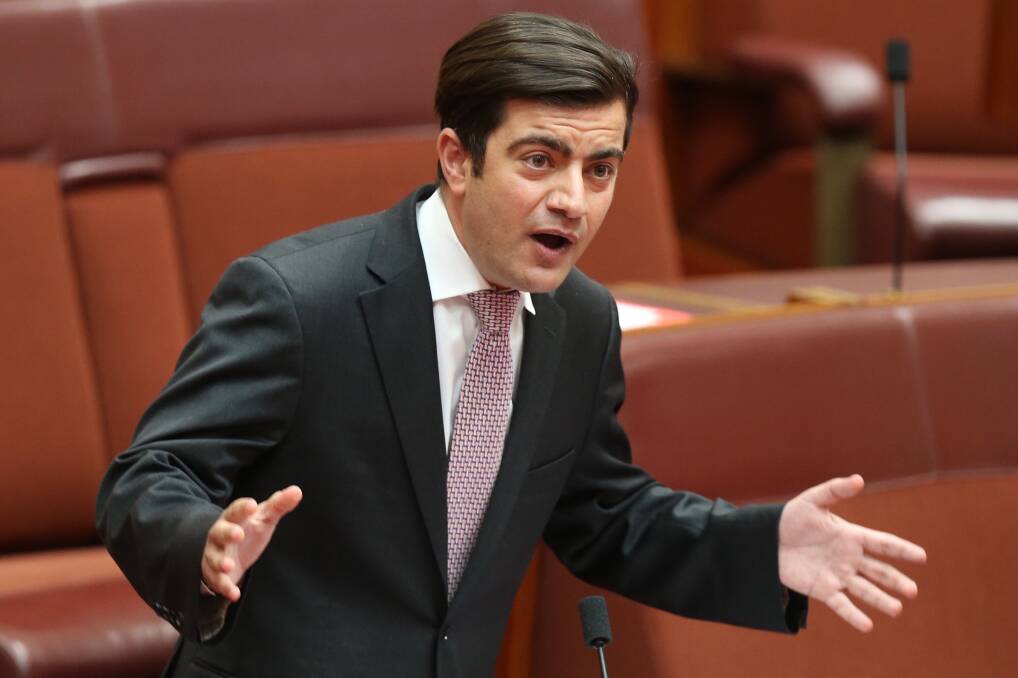 TIMELY TOUR: Labor Senator Sam Dastyari's visit to area comes a few weeks before the High Court's decision on Barnaby Joyce. Photo: Andrew Meares