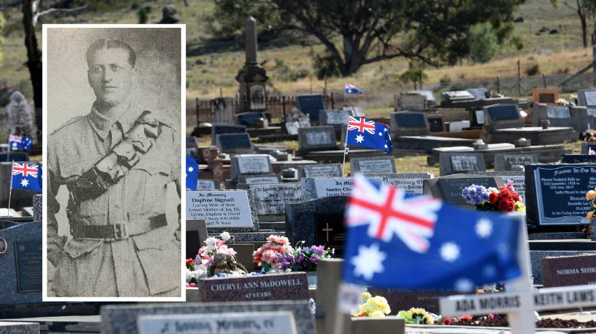 NOT FORGOTTEN: Clifford Hayden was the first soldier to be buried in Manilla's cemetery. The RSL will hold a small service to remember him.