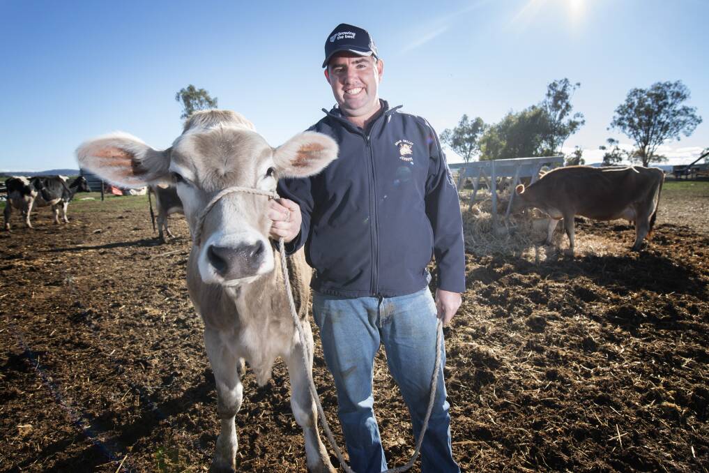 IDEA SWAPPING: Attunga dairy farmer Tim Wilson said his local Young Farmers branch was a great support network. Photo: Peter Hardin