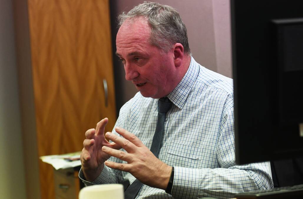 GET READY: Barnaby Joyce said Tamworth needs a bypass, and it needs to start planning for it now. Photo: Gareth Gardner