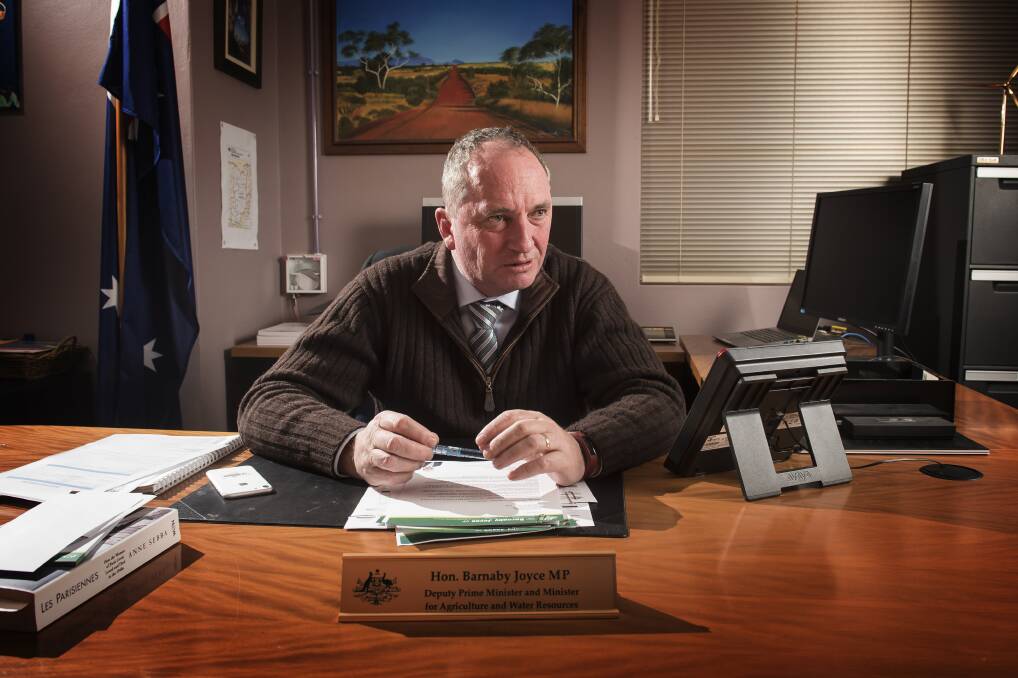 PROOF: Barnaby Joyce says the report backs up what he and his National colleagues have been saying. Photo: Peter Hardin