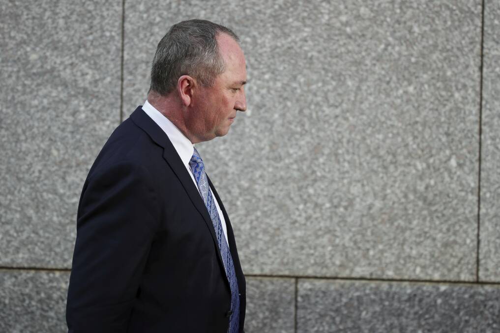 CAUSING A STIR: Barnaby Joyce is currently on two weeks of personal leave. Photo: Alex Ellinghausen