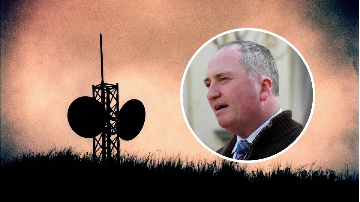 ON TIME: Barnaby Joyce said the towers would be switched on within the promised time frame.