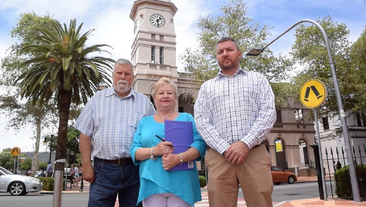 JOINING FORCES: Shooters, Fishers and Farmers MLC Robert Brown, Narelle Langfield and Jeff Bacon are calling for a rehab facility.