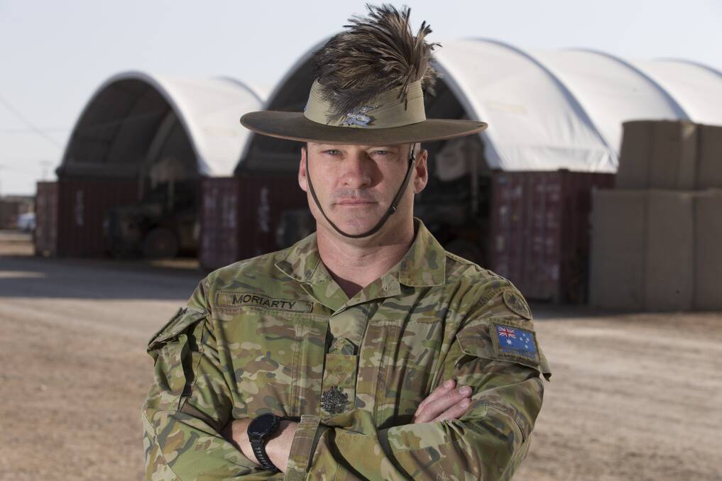 REFLECTION: Warren Office Class One Jason M, stationed in Iraq, says he'll be thinking of his family and comrades on Anzac Day. 