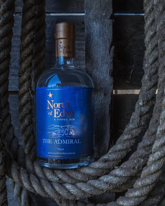 A SINFUL GIN: North of Eden gin distillery is releasing its Navy-strength offering The Admiral on World Gin Day 2020. Photo: David Rogers