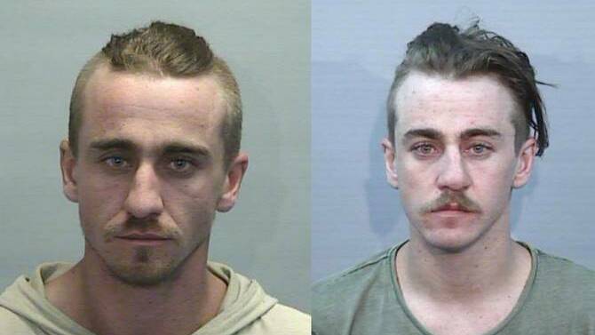 Wanted: Liam and Rhys Hoynes are behind bars after being extradited from Queensland. Photo: NSW Police