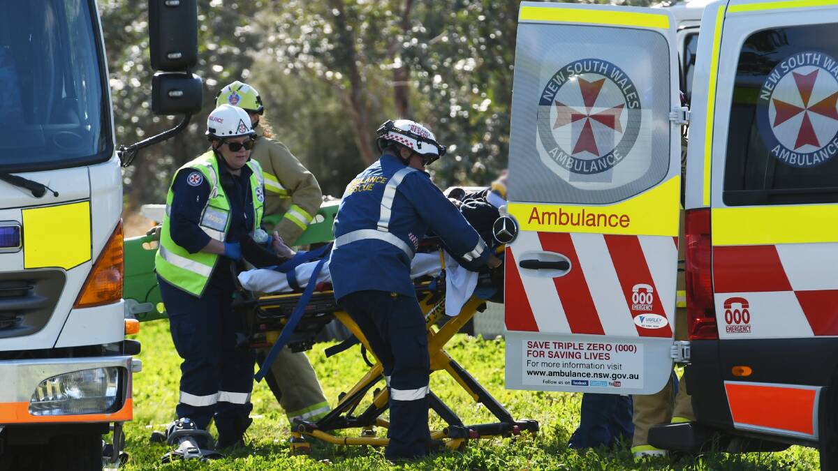 Emergency mission: Four ambulances as well as the Westpac Rescue Helicopter have been deployed to the scene. Photo: File