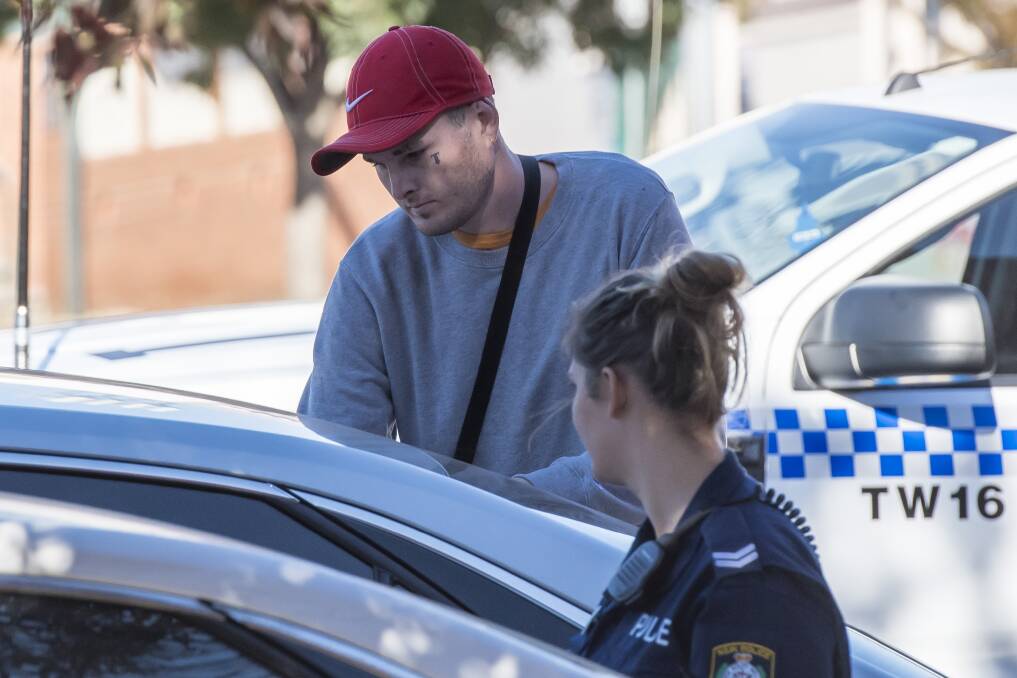 In court: Bennie McCarthy outside Tamworth Local Court this week. He is yet to enter pleas to break-in and trespass charges. Photo: Peter Hardin