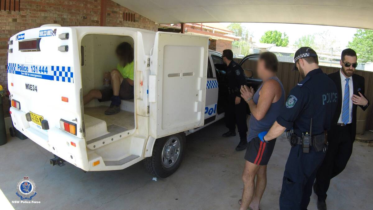 The pair were arrested in the Bingara area in October. Photos: NSW Police