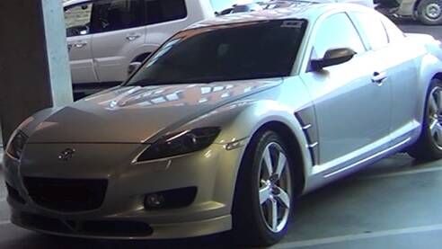 Confiscated: Police seized the Mazda RX8 after it was intercepted by police near Muswellbrook.