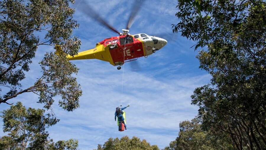 Mission: The Westpac Rescue Helicopter was tasked to the accident on Saturday afternoon. Photo: Westpac Rescue Helicopter