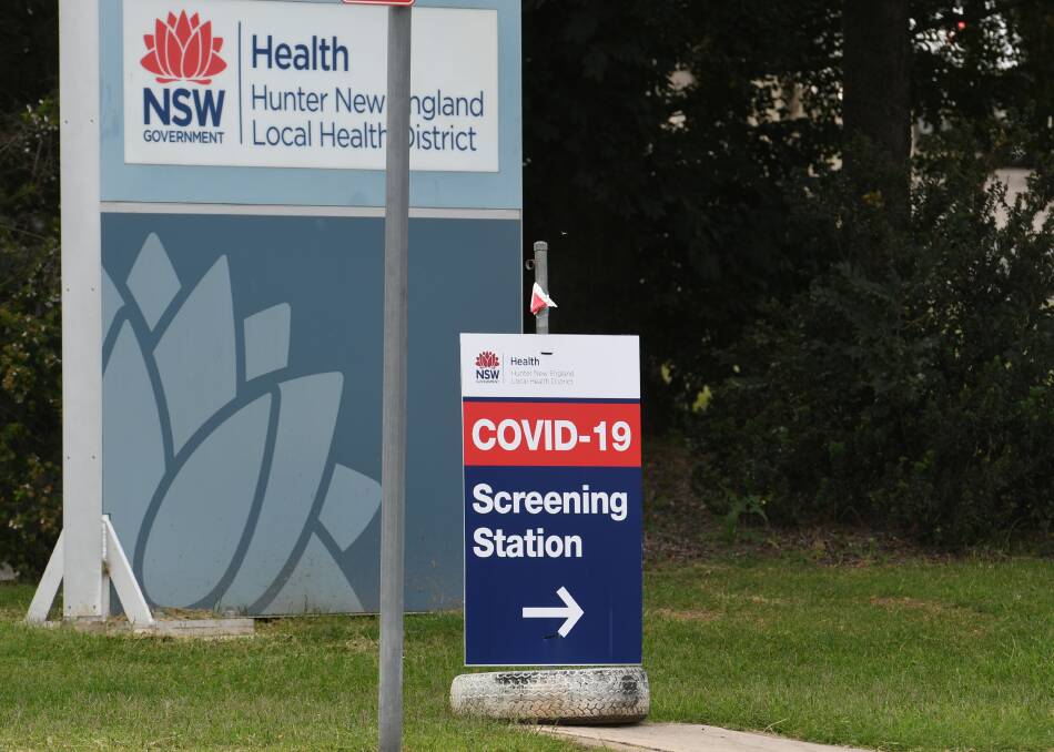 Testing ongoing: A drive-through clinic for COVID-19 screening is being run at Tamwroth hospital this week. Photo: Gareth Gardner 270420GGB08