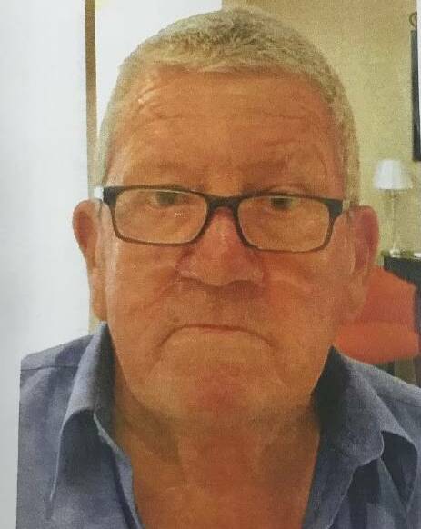 Missing: William Torrens is described being about 175cm tall, about 80kg, with short grey hair.
