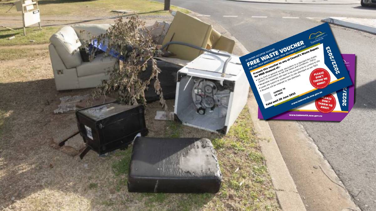 Tamworth Regional Council is urging locals to apply online for their free waste vouchers. Pictures by Peter Hardin, Tamworth Regional Council
