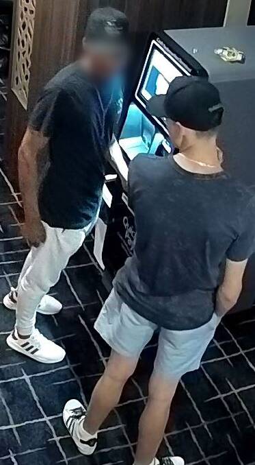 Public appeal: In January, police released CCTV in a bid to identify three men who were seen in and outside the hotel off Bridge Street on the night in question. Photo: NSW Police