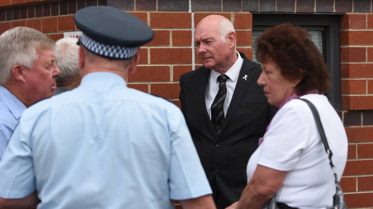 Family, friends and colleagues gather to mark anniversary of the murder Senior Constable David Rixon. Photos: Gareth Gardner