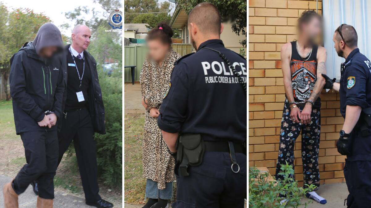 Guilty pleas: Anthony Stanshall, Melanie Caldwell and Cory Cloake are among six who have admitted to a raft of firearm or drug supply offences. Photos: NSW Police