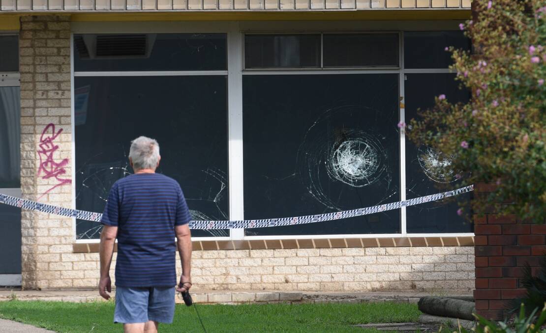 ASSAULT CHARGE: The crime scene cordoned off in Robert St, Tamworth, on March 25. Photo: Gareth Gardner