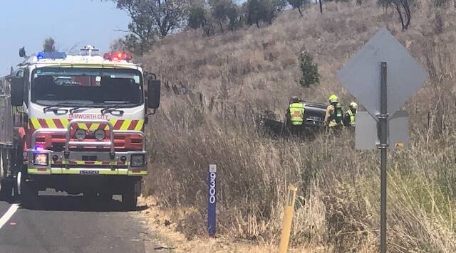 The crash occurred at Nemingha, just out of Tamworth on Tuesday morning.