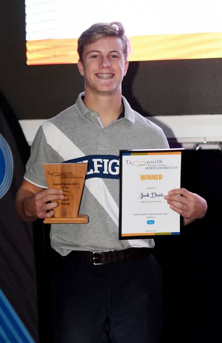 A notch above: BMX star Jack Davis was named Tamworth's Sports Person of the Year at last night's council sports awards. Photo: Gareth Gardner