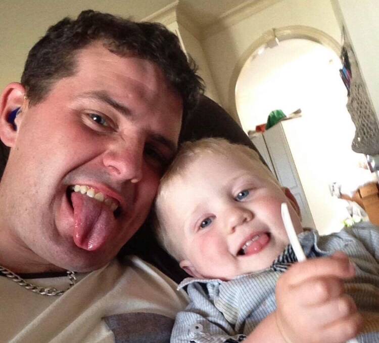 Sorely missed: Luke Pendergast and his son, Baylen, who died in 2013. Photo: Supplied