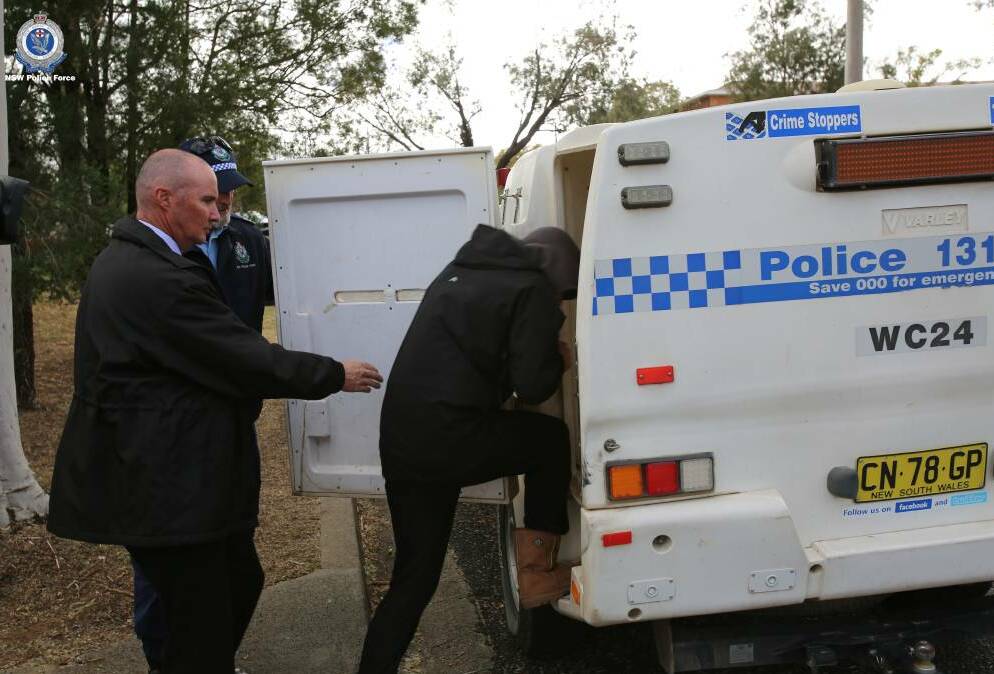 Strike Force Radius: The police sting unfolded in May 2019 with a series of arrests and raids in Tamworth. Photo: NSW Police