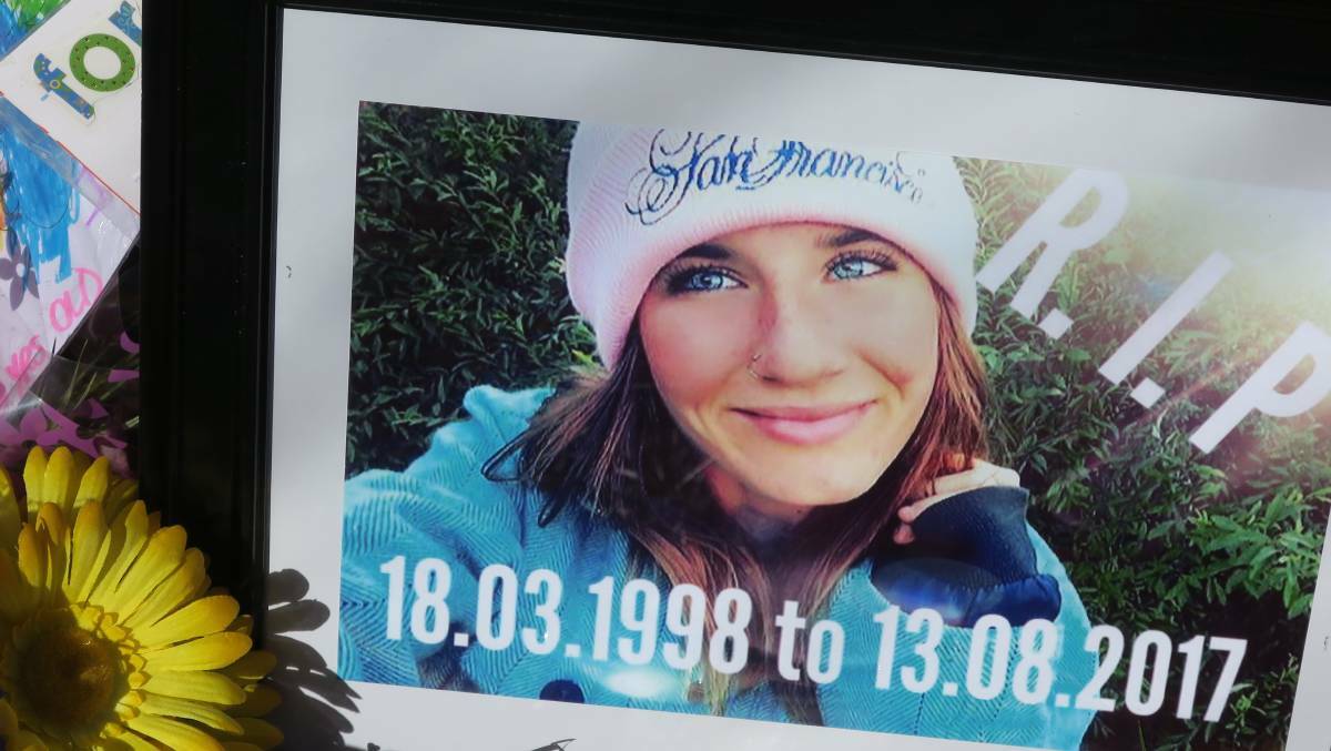 Tributes: The roadside memorial for Tamika Black-Atkins who died from her injuries after the crash on Shannon Vale Road in August last year. Photos: Steve Evans