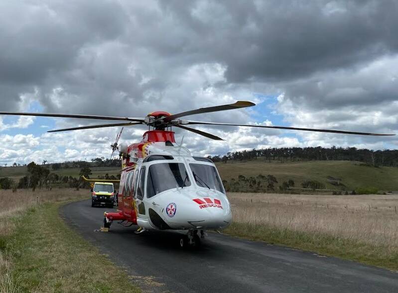 The Westpace Rescue Helicopter has been tasked to the crash near Tamworth. Picture from file