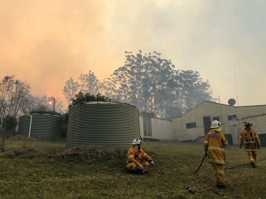 More homes lost: It's now confirmed up to 45 homes were destroyed in the NSW bushfire that claimed two lives. Photo: NSW RFS